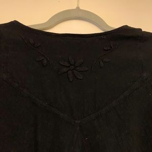 BLACK COTTON summer dress